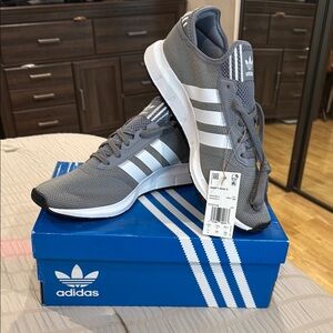 Adidas Gray and White Swift Run X FY2114